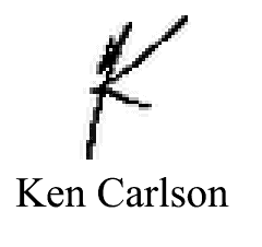 Kenneth H. Carlson signature