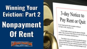 eviction nonpayment rent